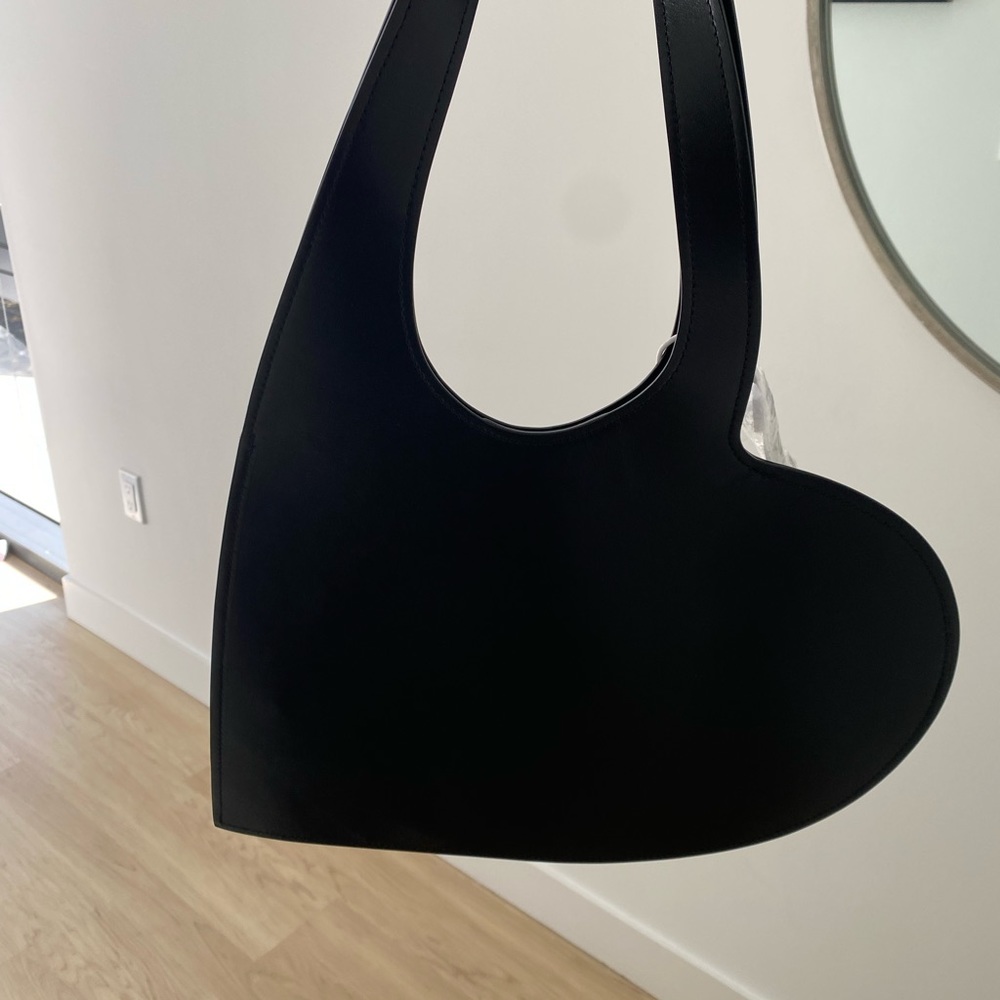 Coperni Heart bag in black leather - Picture 4 of 7
